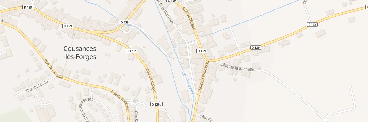 Plan du 12 Rue de la Blazotte à Cousances-les-Forges