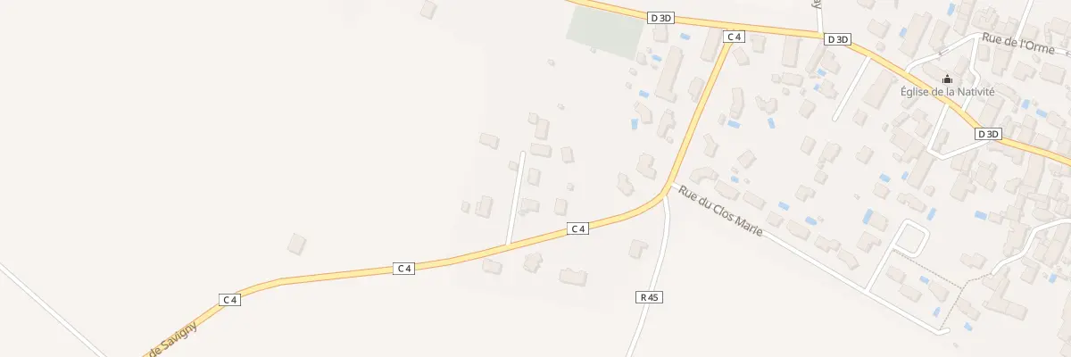 Plan du 12A Rte de Savigny à Marsannay-le-Bois