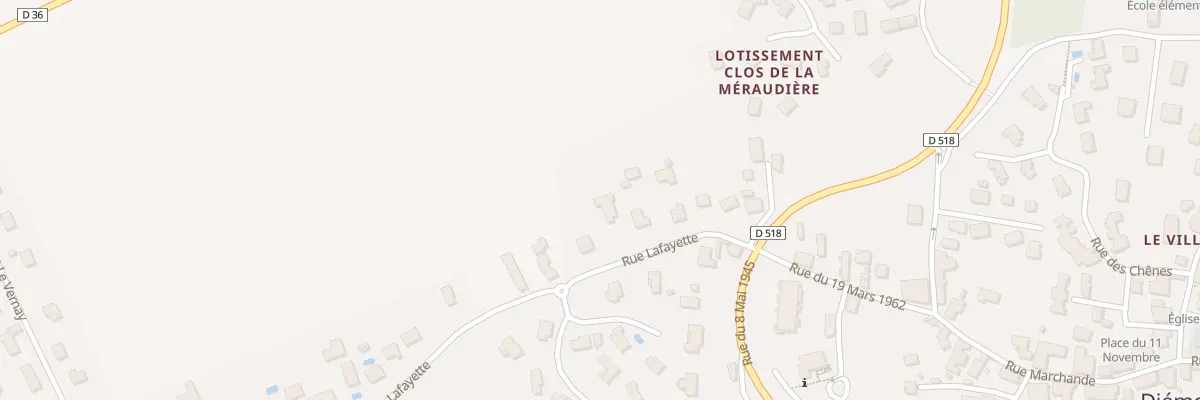 Plan du 10 Rue Lafayette à Diémoz