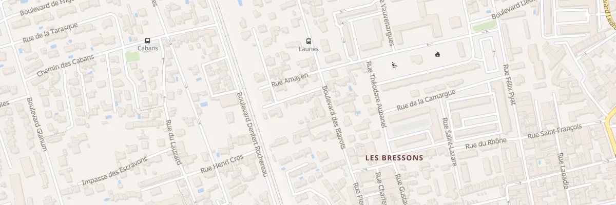 Plan du 9023 Bd des Blazots à Salon-de-Provence