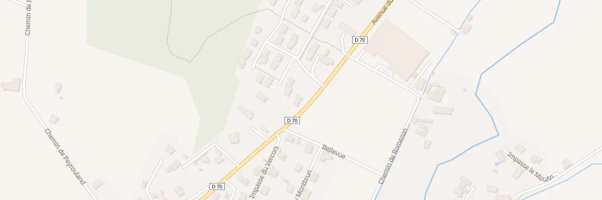 Plan du 395 Av du Vercors à Mirabel-et-Blacons