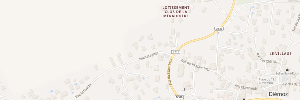 Plan du 6 Rue Lafayette à Diémoz