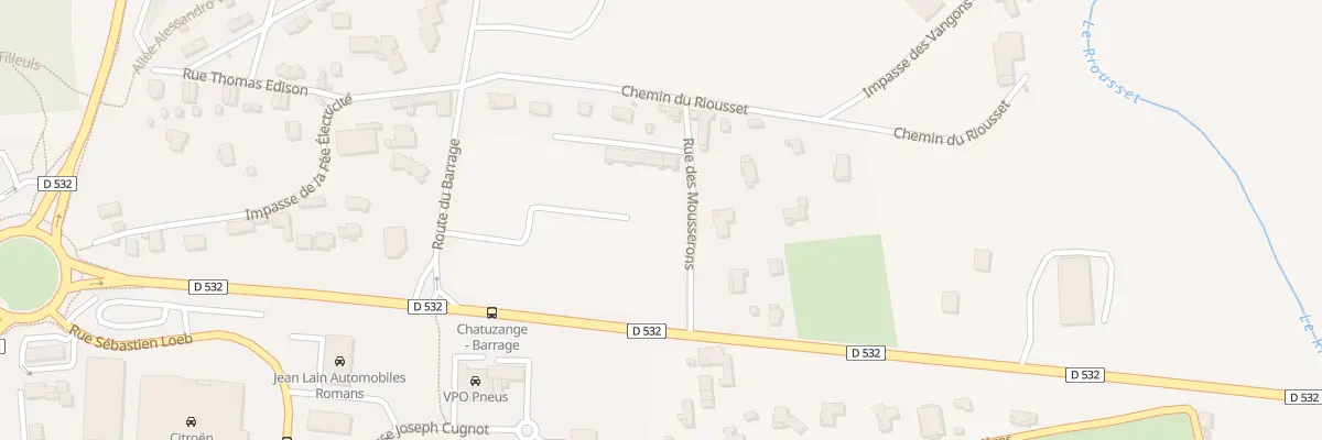 Plan du 172 Rue des Cèpes à Chatuzange-le-Goubet