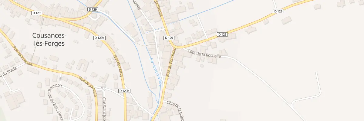 Plan du 5 Rue du Fourneau à Cousances-les-Forges