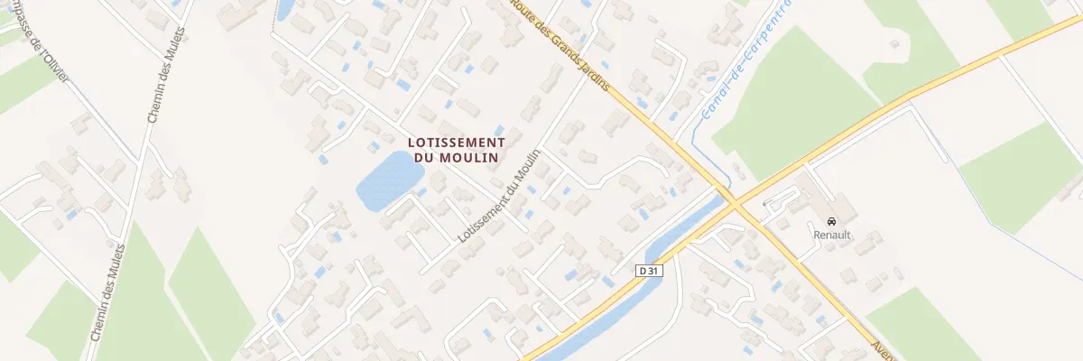 Plan du 8 Lot du Moulin à Taillades