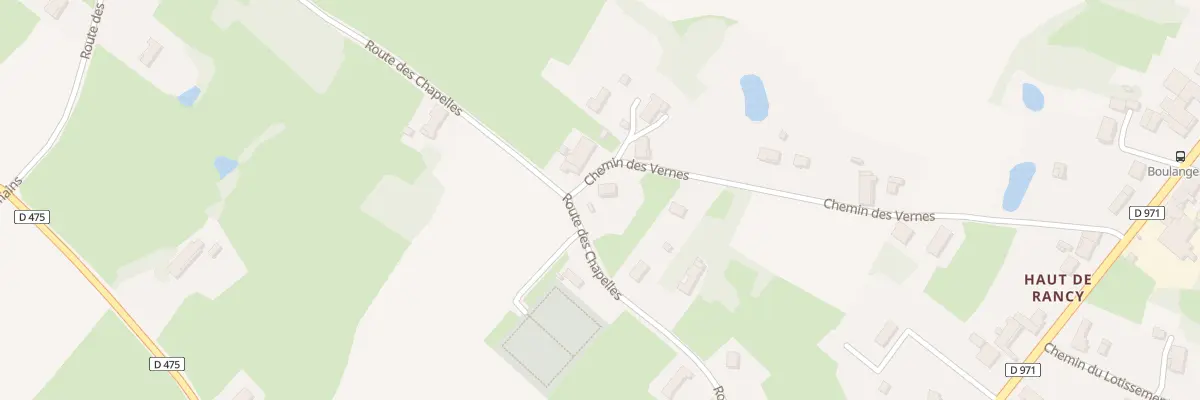 Plan du 453 Che des Vernes à Rancy