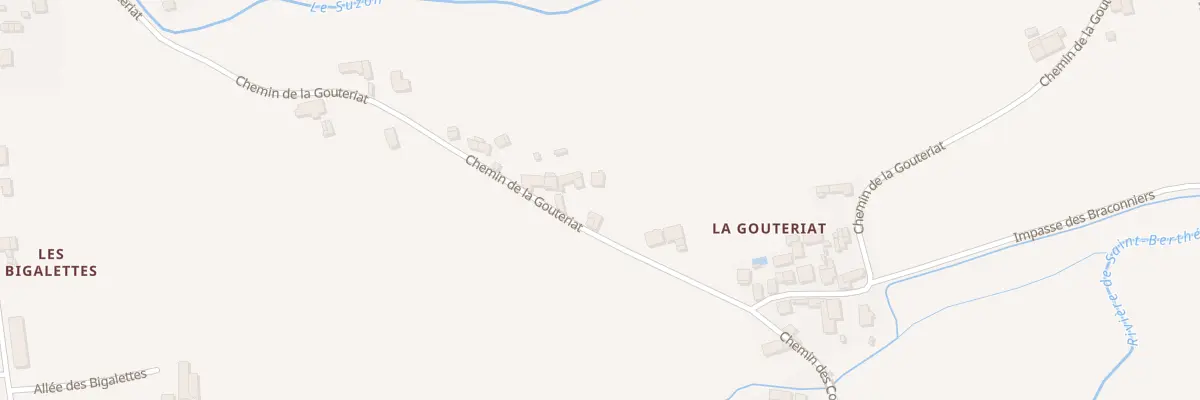 Plan du 597 Che de la Gouteriat à Pajay