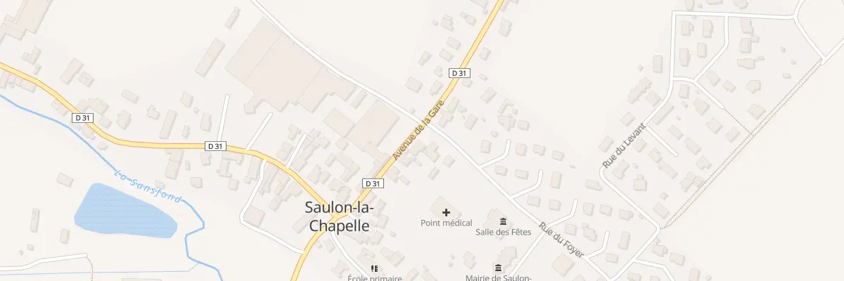 Plan du 8 Av de la Gare à Saulon-la-Chapelle