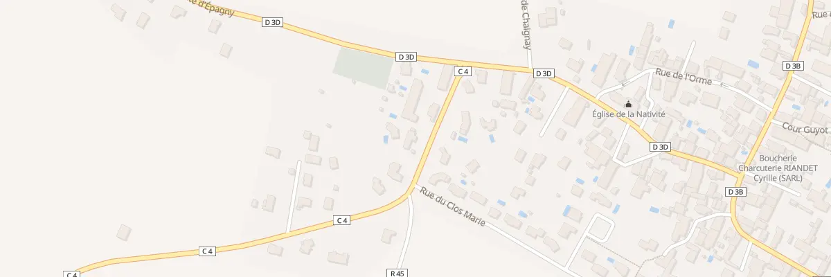 Plan du 4 Rte de Savigny à Marsannay-le-Bois