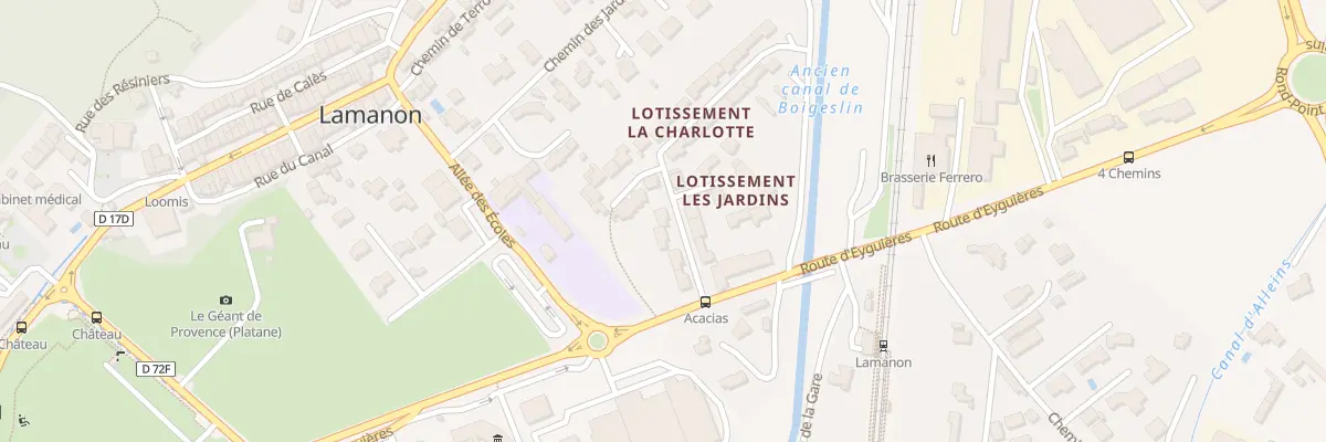 Plan du 4 Lot Les Jardins à Lamanon