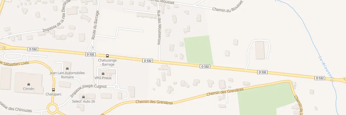 Plan du 555 Rte Louis Pasteur à Chatuzange-le-Goubet