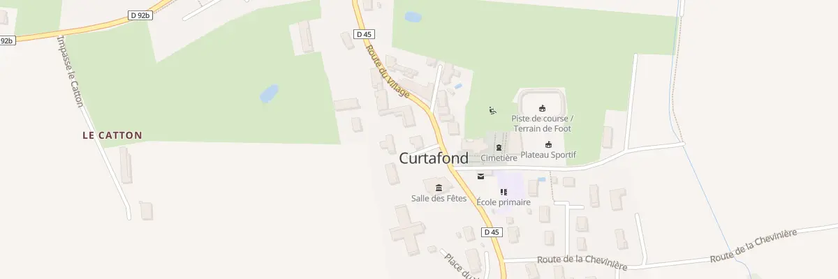 Plan du 445 Rte du Village à Curtafond