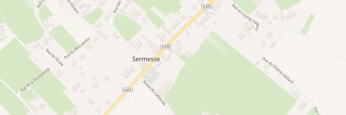 Plan du 20 Rte Nationale à Sermesse