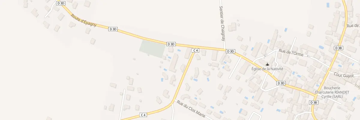 Plan du 2C Rte de Savigny à Marsannay-le-Bois