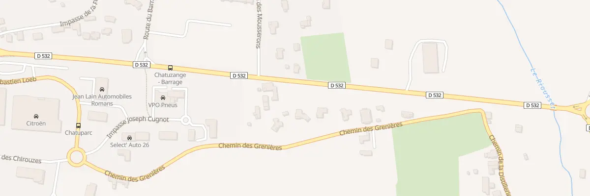 Plan du 435 Che des Grenières à Chatuzange-le-Goubet
