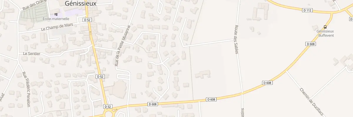 Plan du 215 Rue Alphonse Cornillac à Génissieux