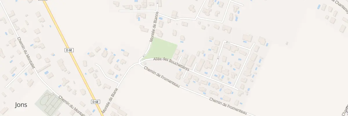 Plan du 1 All des Bouchetieres à Jons