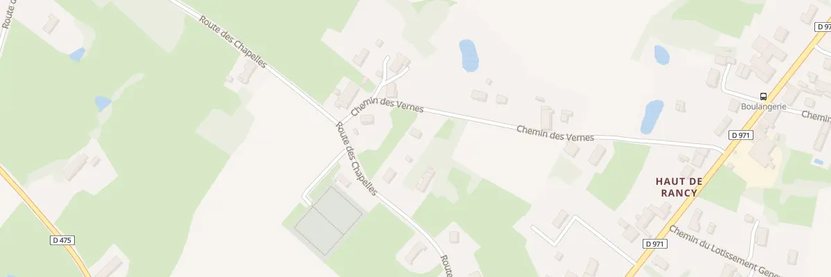 Plan du 351 Che des Vernes à Rancy