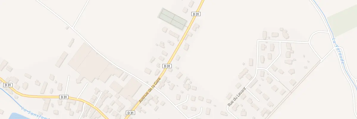 Plan du 14 Av de la Gare à Saulon-la-Chapelle