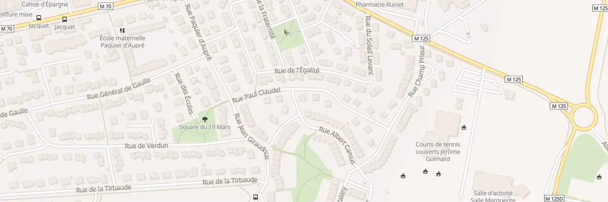Plan du 9 Rue Paul Claudel à Saint-Apollinaire