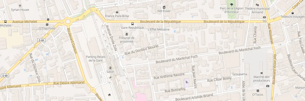 Plan du 39 Rue du Docteur Mouret à Salon-de-Provence