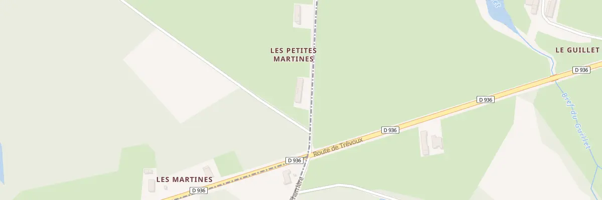 Plan du 89 Rte des Petites Martines à Chaveyriat