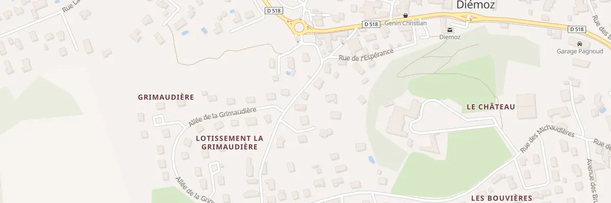 Plan du 9 Rue des Michaudières à Diémoz