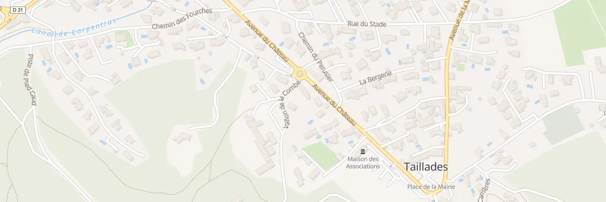 Plan du 337 Av du Château à Taillades