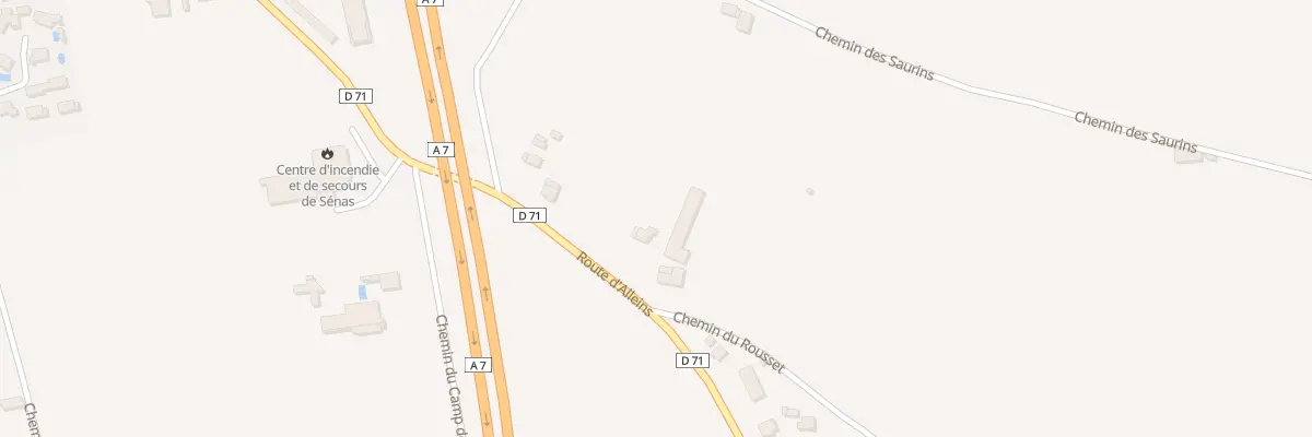 Plan du 711 Rte d’Alleins à Sénas