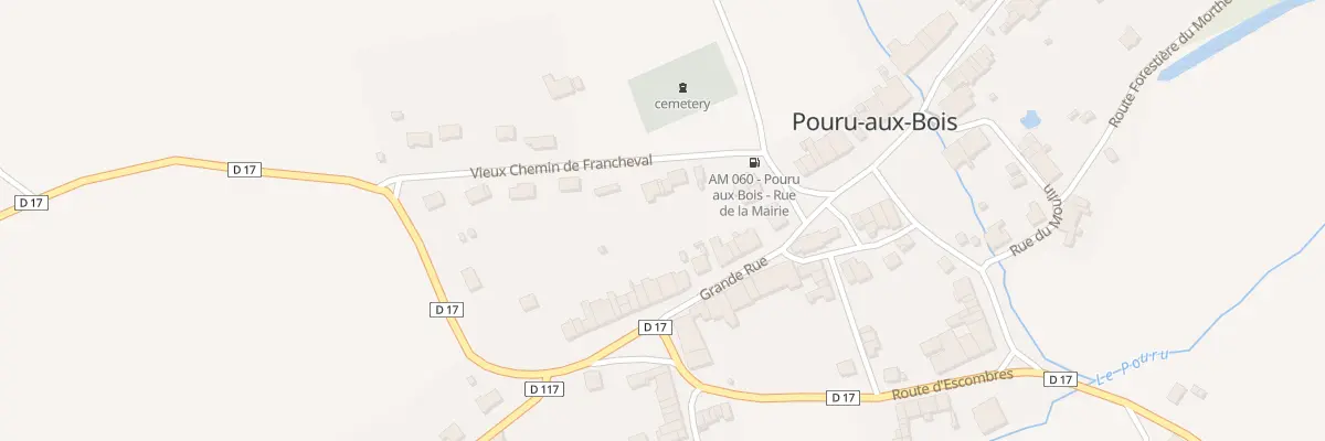 Plan du 2 Vche Vieux Chemin de Francheval à Pouru-aux-Bois