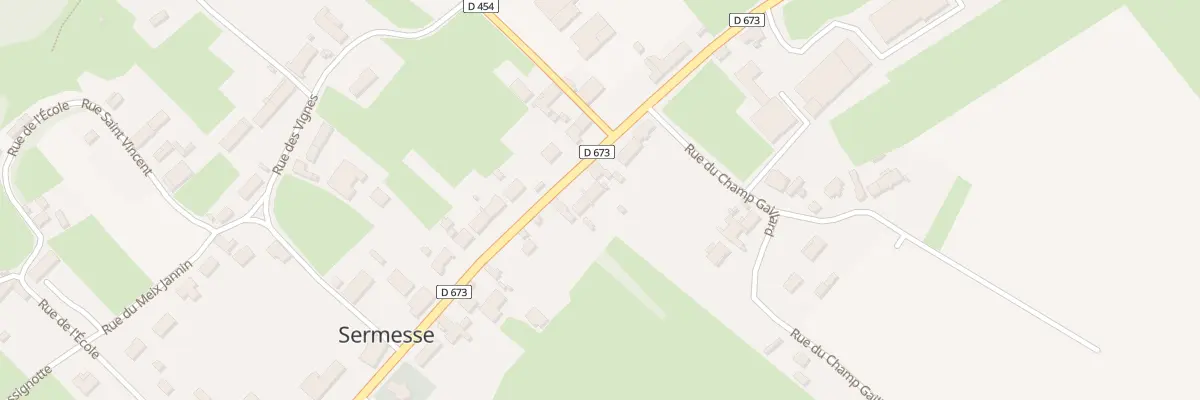 Plan du 30 Rte Nationale à Sermesse