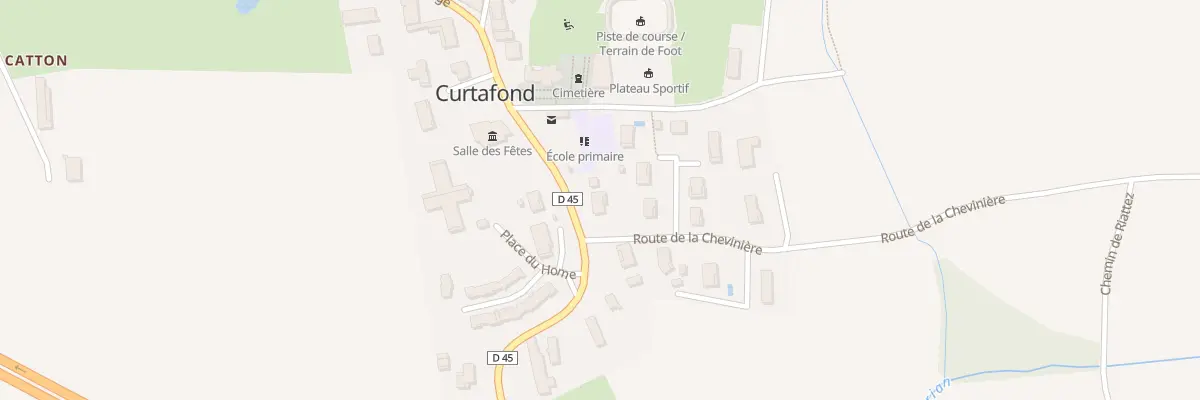 Plan du 316 Rte du Village à Curtafond