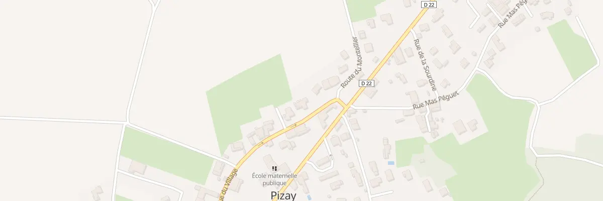 Plan du 409 Rue du Village à Pizay