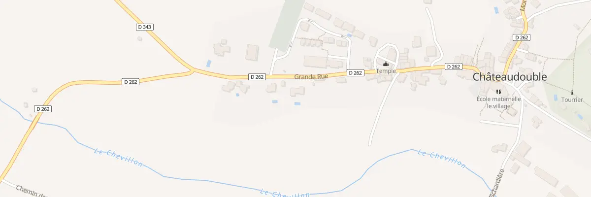 Plan du 33 Rue Grande Rue à Châteaudouble