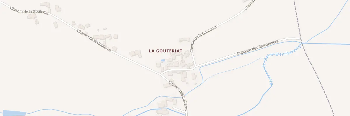 Plan du 815 Che de la Gouteriat à Saint-Barthélemy