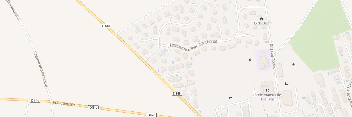Plan du 4 Lot Parc des Chenes à Balan