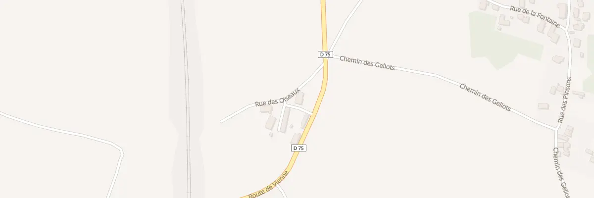 Plan du 75 Rue des Oiseaux à Saint-Quentin-Fallavier