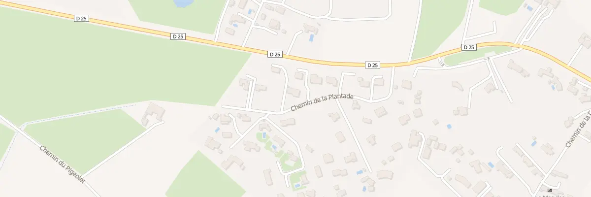 Plan du 179G Che de la Plantade à Saumane-de-Vaucluse