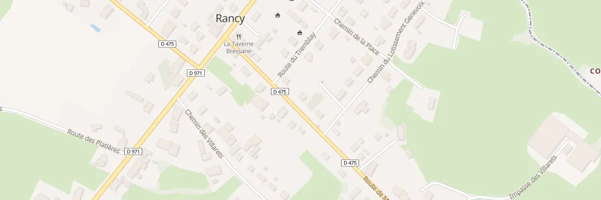 Plan du 161 Rte de Ménétreuil à Rancy