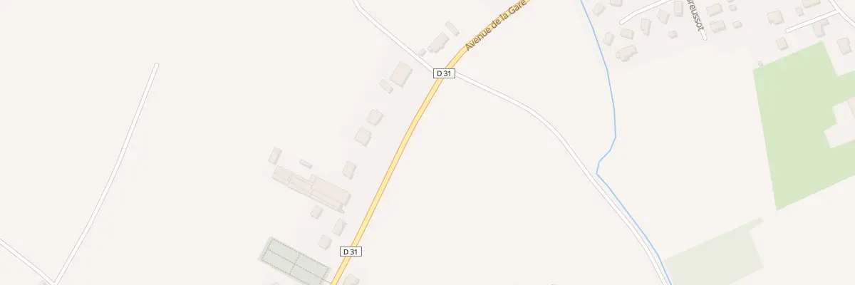 Plan du 28 Av de la Gare à Saulon-la-Chapelle