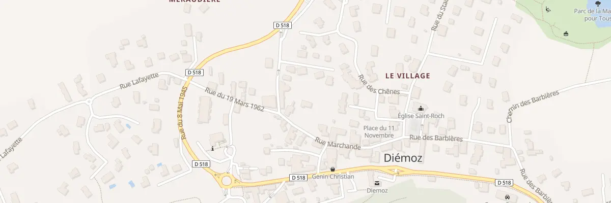Plan du 7 Rue Marchande à Diémoz
