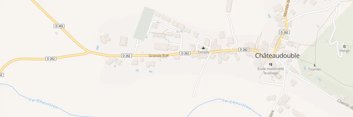 Plan du 29 Rue Grande Rue à Châteaudouble