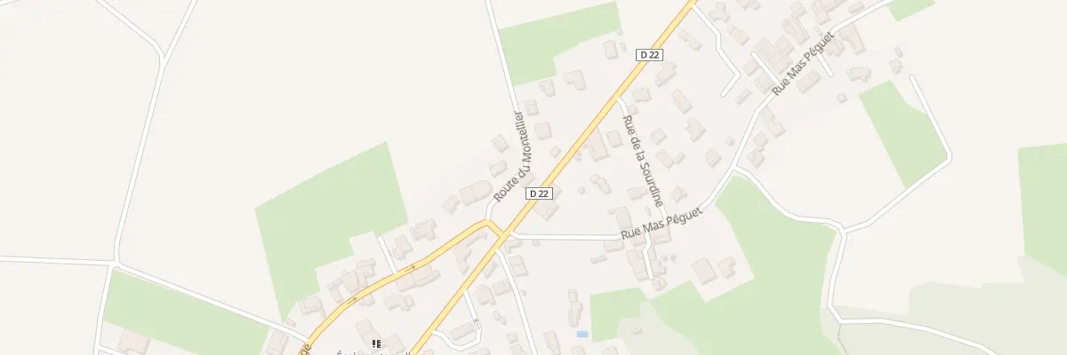 Plan du 84 Rte du Montellier à Pizay