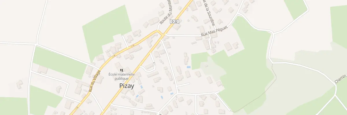 Plan du 242 Rue du Grillet à Pizay