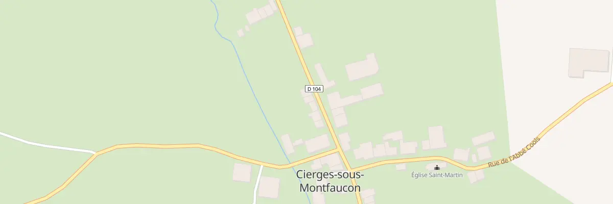 Plan du 7 Rue de la Vierge à Cierges-sous-Montfaucon