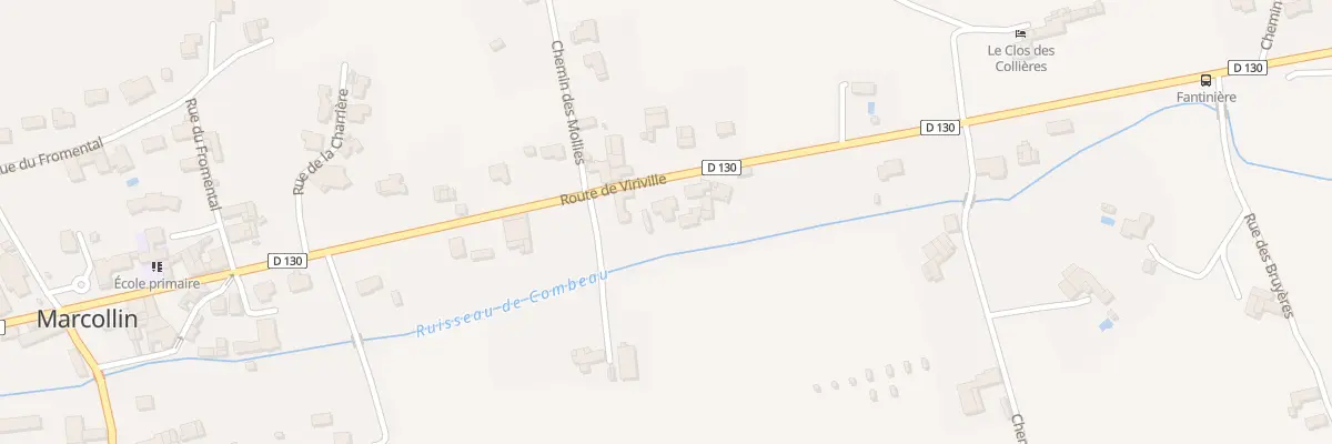 Plan du 483B Rte de Viriville à Marcollin