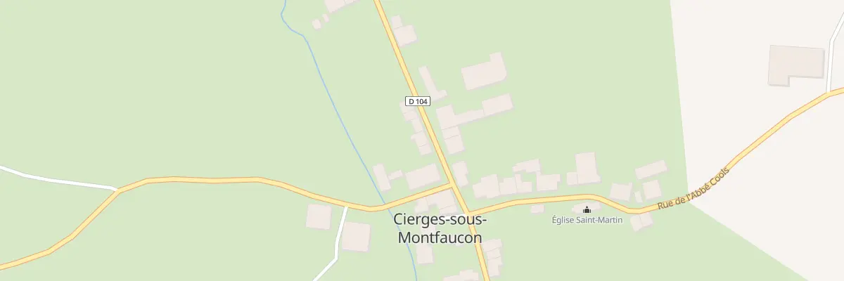 Plan du 3 Rue de la Vierge à Cierges-sous-Montfaucon