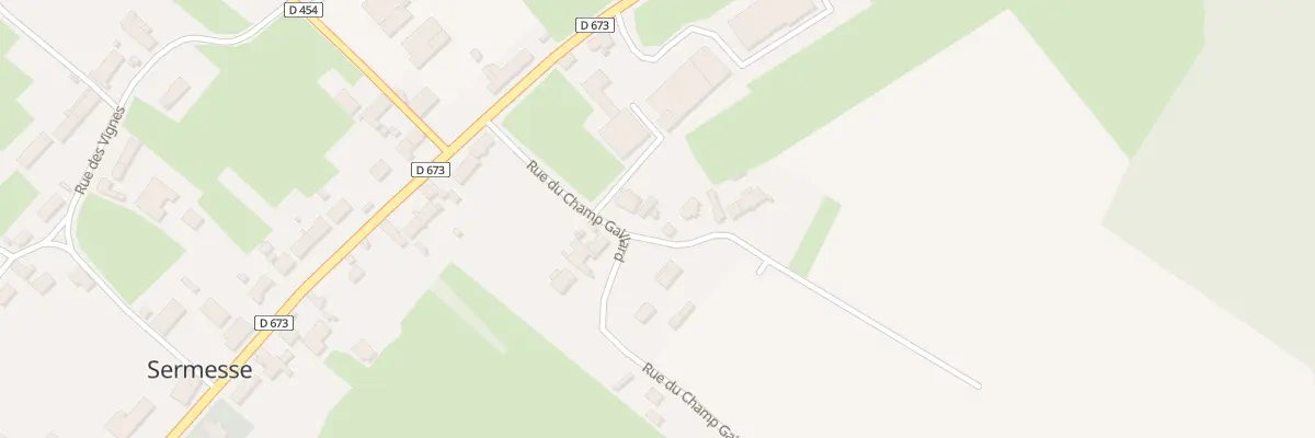 Plan du 1 All des Résistants à Sermesse