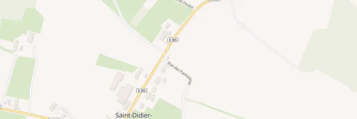 Plan du 16 Rue des Panissieres à Saint-Didier-en-Bresse