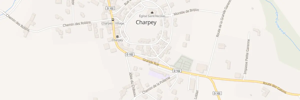 Plan du 10 Rue des Marnes à Charpey